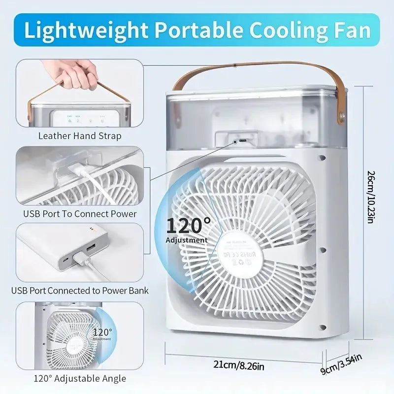 ❄️ 3-in-1 Portable Air Cooler Fan