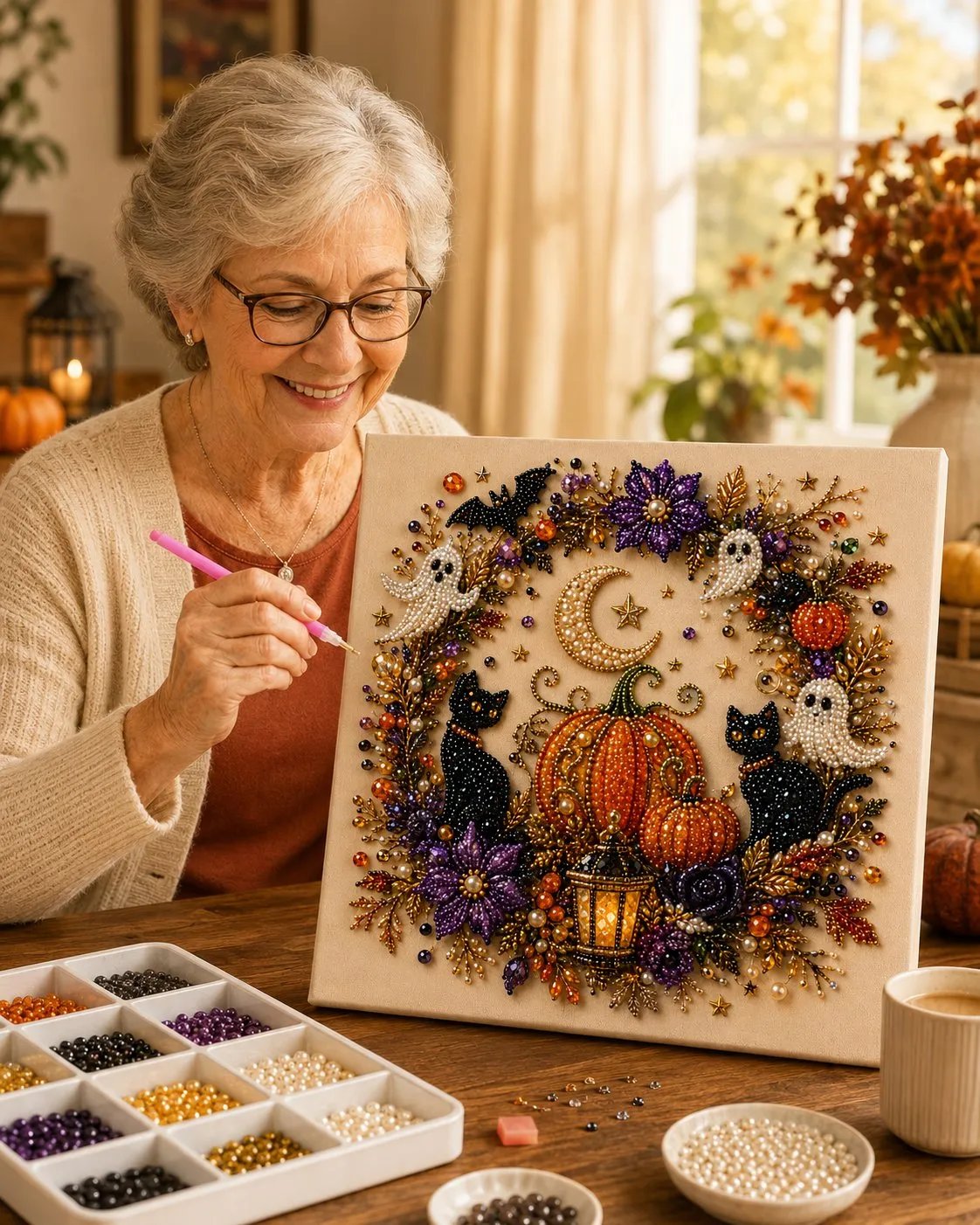 🔥Last Day 50% OFF -🎃Halloween DIY Diamond Art Kit