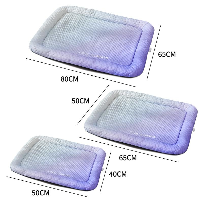 🔥⚡50K+ SOLD!❄️Pet Cooling Pad Mat for Dogs and Cats - ✅Breathable Soft Sleeping Cushion for Indoor Floors Sofas🛋️|Car Travel🚗| Washable Multiple Sizes Available