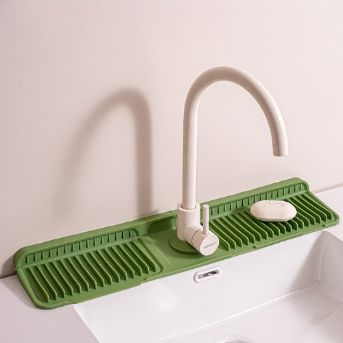 Silicone Faucet Splash Guard – Drip Mat for Sink & Basin