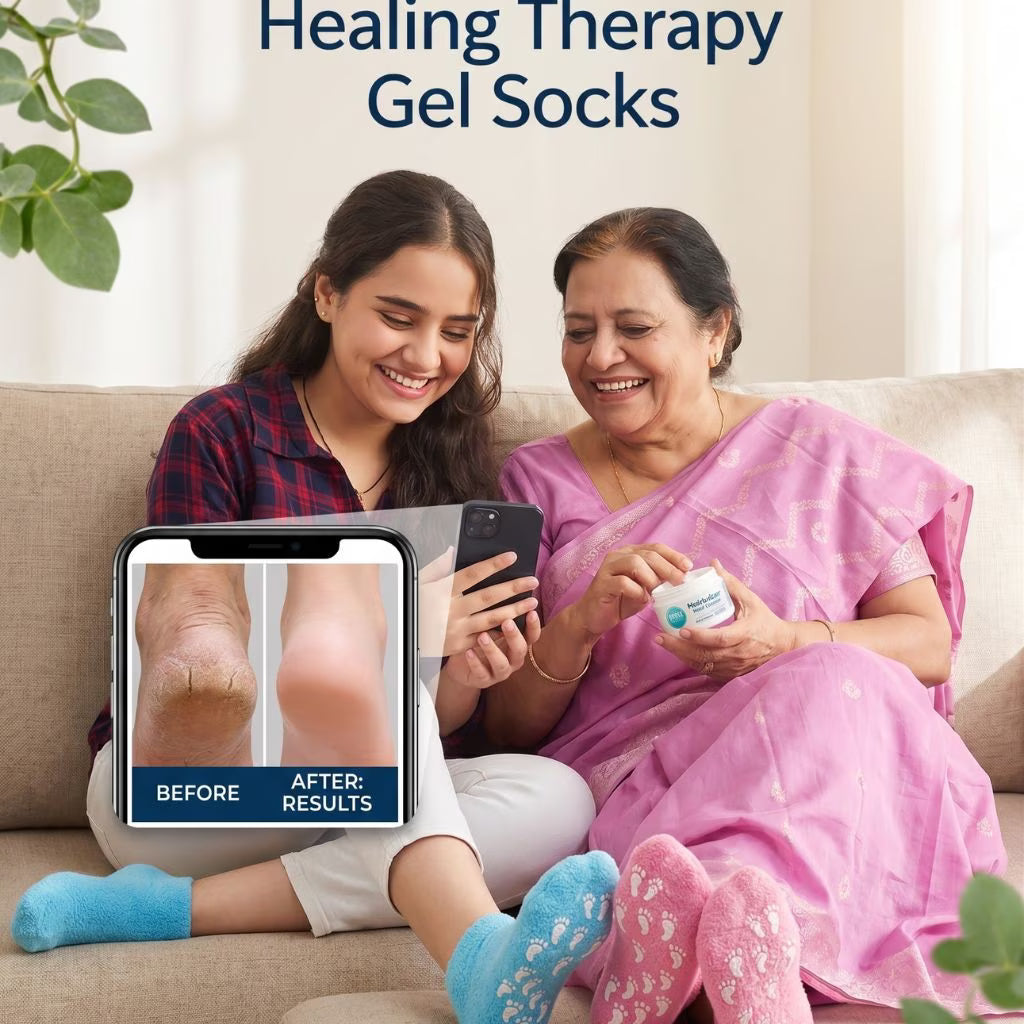 🔥Last Day - 49% OFF🔥Healing Therapy Gel Socks✨