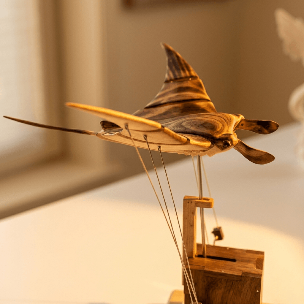 Inexcepted Wooden Manta Ray — The Gift Dad Won’t Forget 🐦⬛