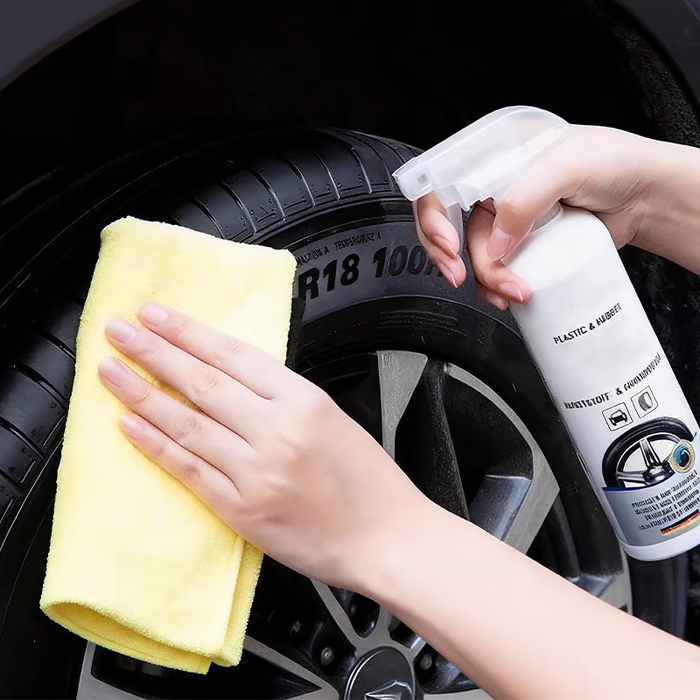 📢📢HOT SALE !!!✨Plastics & Rubber Tyre Shine & Protector Spray