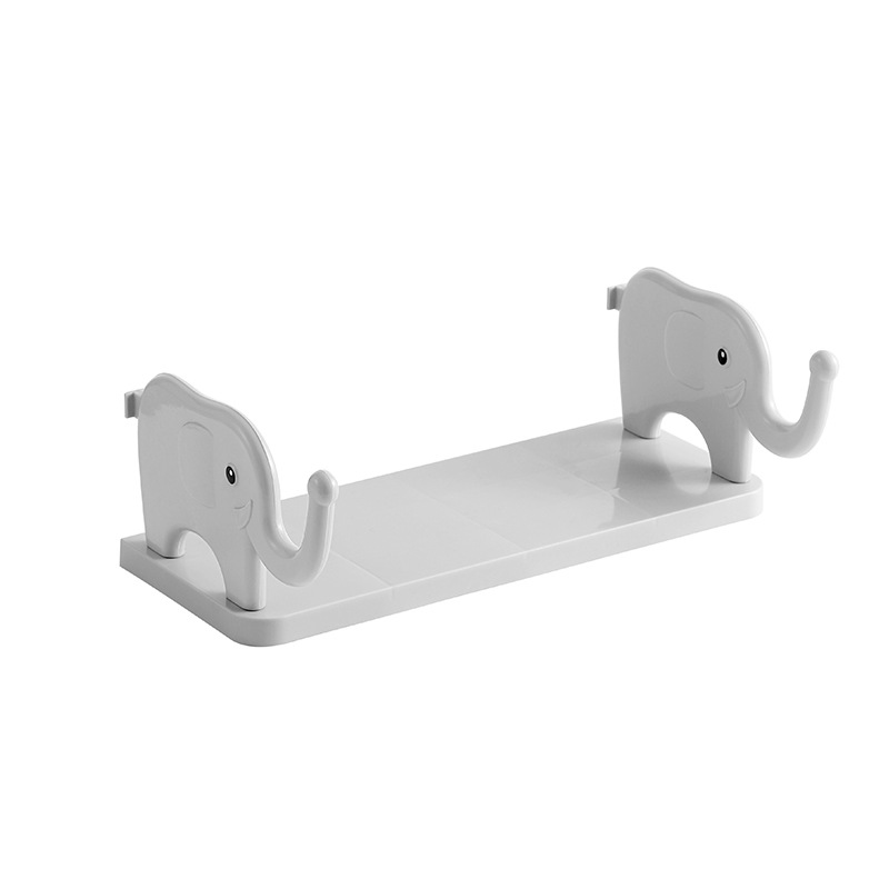 ✨Day Sale 50% OFF✨Cute Elephant Wall Shelf – Waterproof Adhesive Wall Organizer