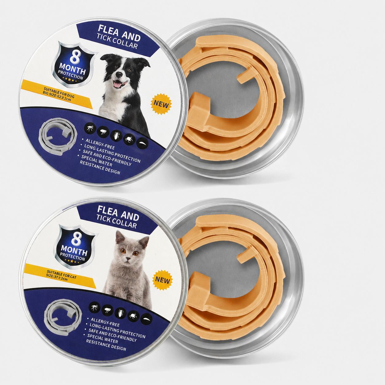 ✨Summer Limited-Time 50% OFF🔥 Adjustable Flea & Tick Collars for Dogs & Cats