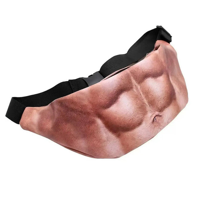 ๐ Funny Belly Fanny Pack โ Realistic Fake Belly Waist Bag