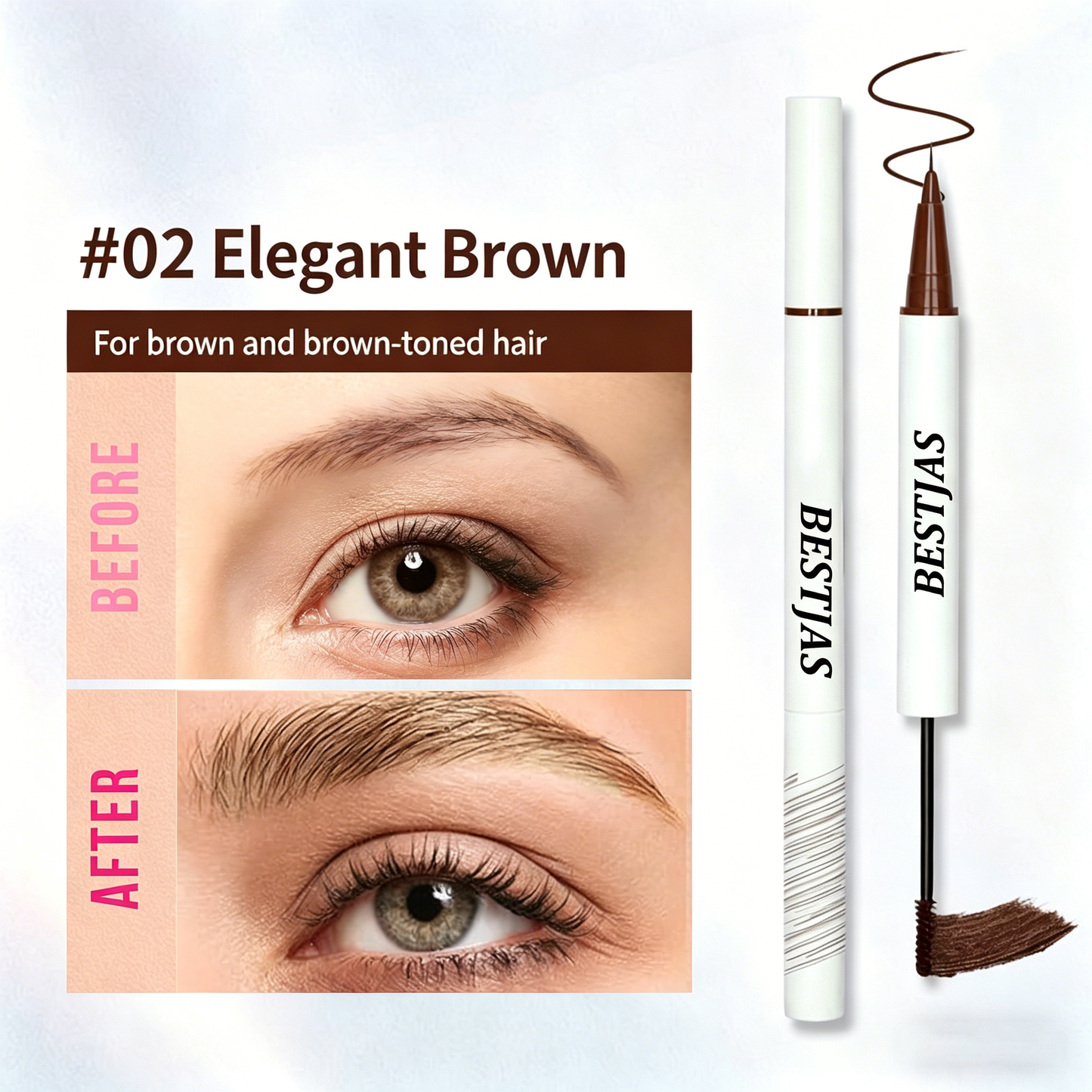 All-day setting, sculpting, long-lasting, waterproof eyebrow gel