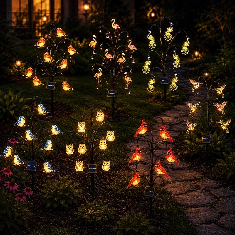 š¦©Bird-Shaped Solar Stump Light
