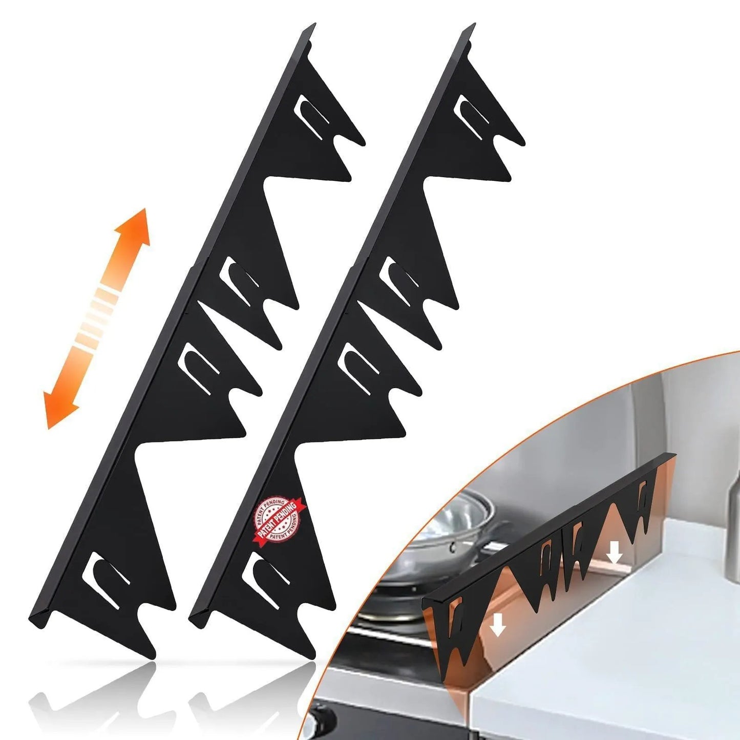 🔥 🎁Retractable Stainless Steel Stove Gap Covers