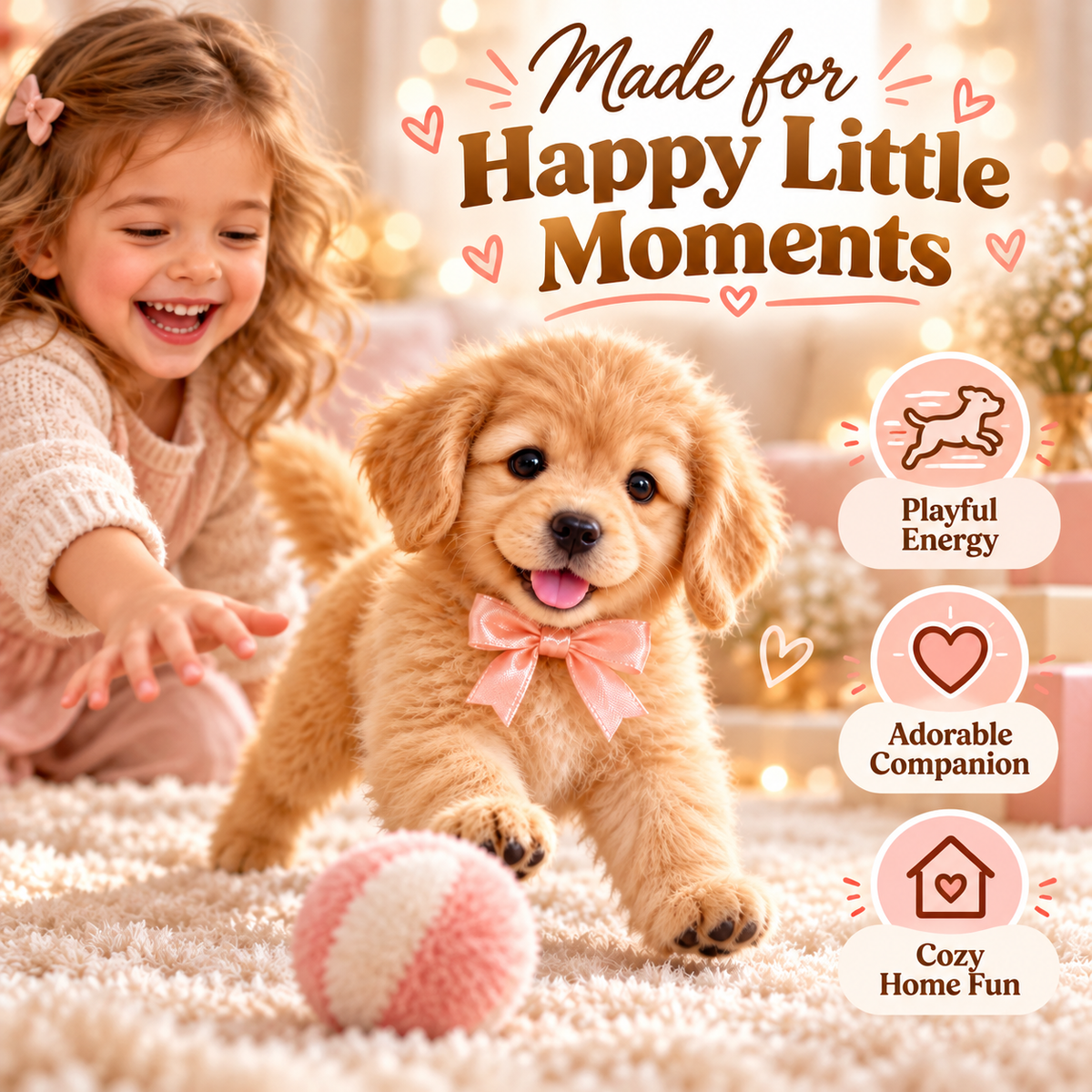 🐾49% OFFGolden Buddy™ 🐕 Realistic Robot Golden Retriever Puppy🍀