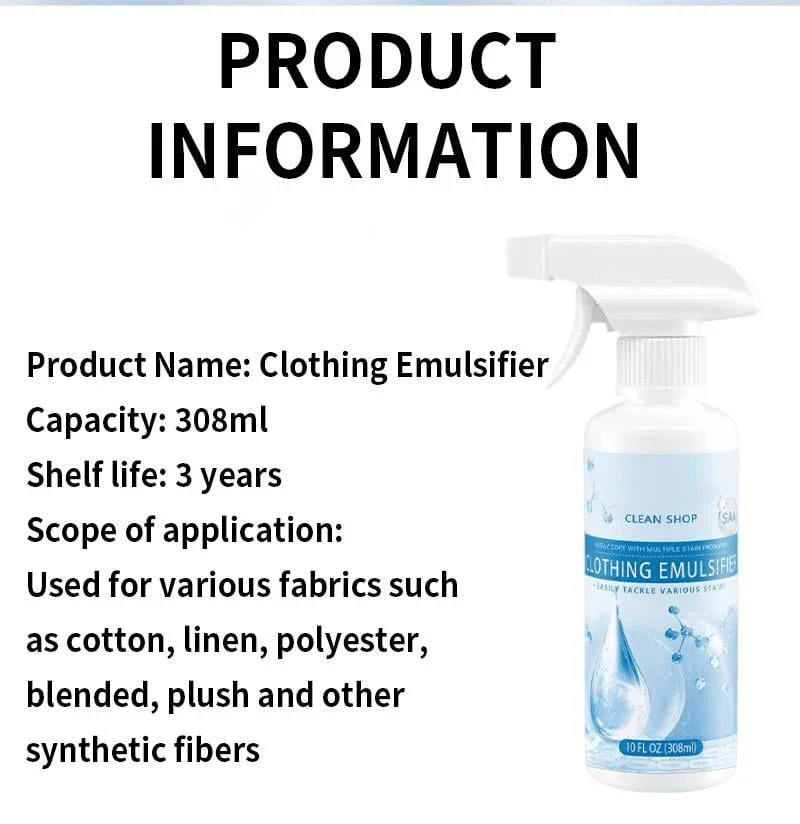 🏆LAST DAY SALE 49% OFF-Clothing emulsifier, Non-Ionic Laundry Pre-Treatment ✨