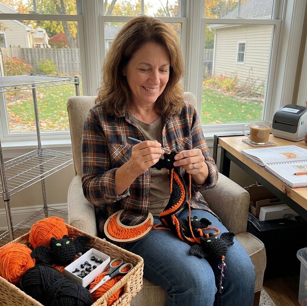 š„Last Day 50% OFF - š Enchanted Halloween Crochet Spiral DIY Kit