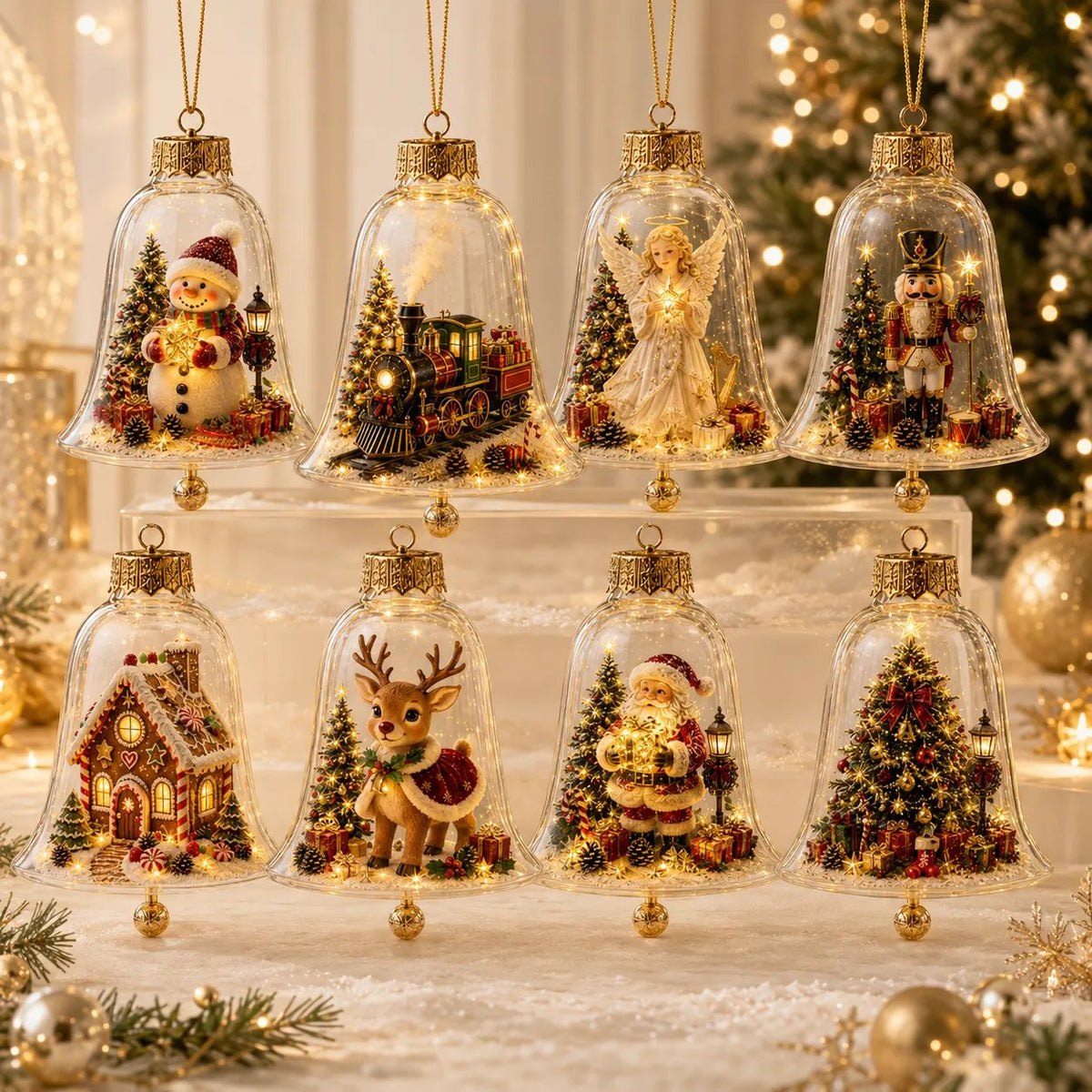 ✨🎄 Illuminated Christmas Story Ornament – Light‑Up Mini Holiday Scene