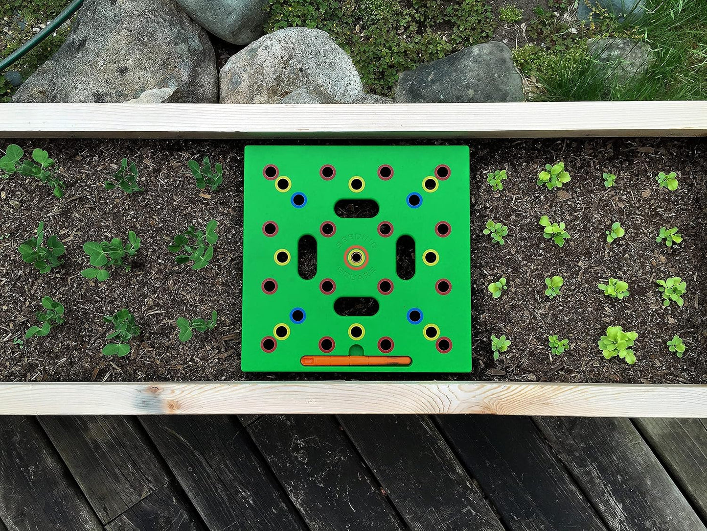 🌿 Seeding Square Garden Spacing Tool – Grow Bigger Harvests with Perfect Plant Spacing Every Time