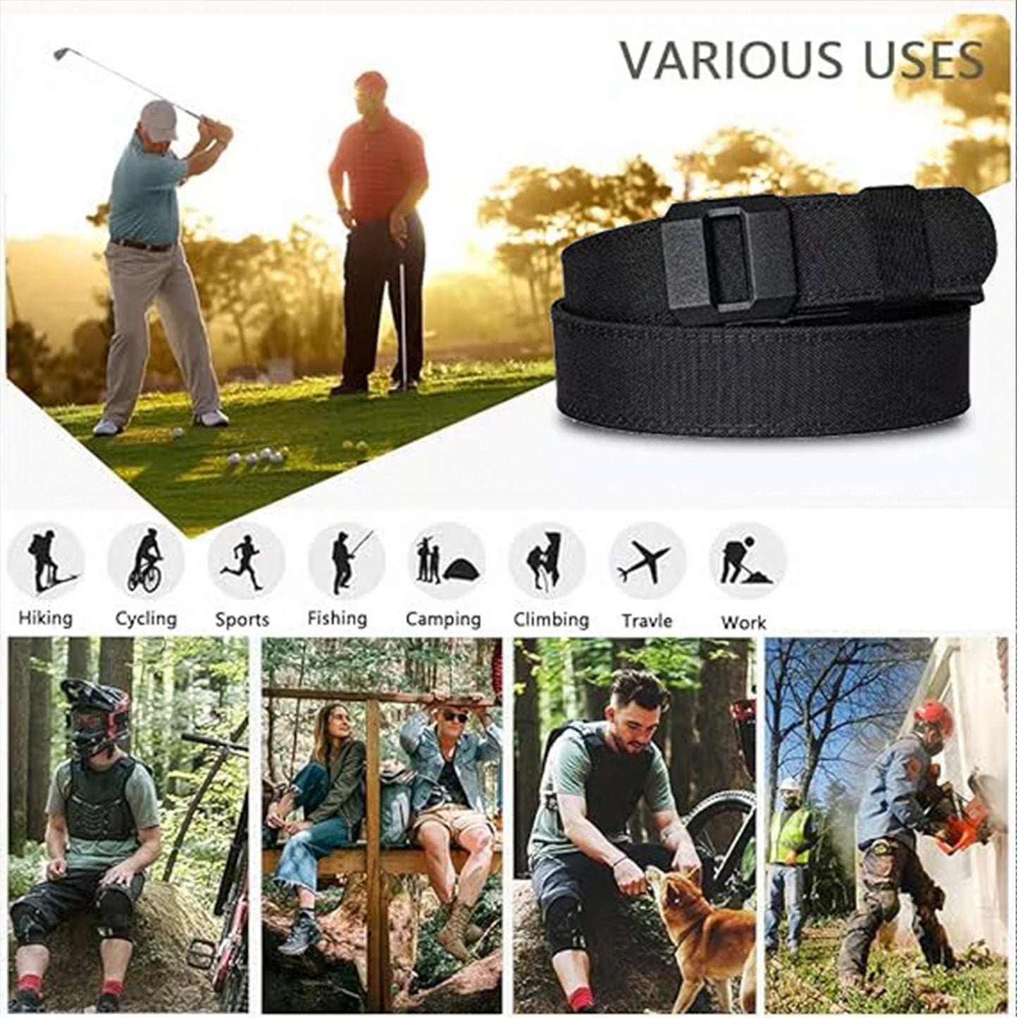 š„EDC Nylon Ratchet Belt