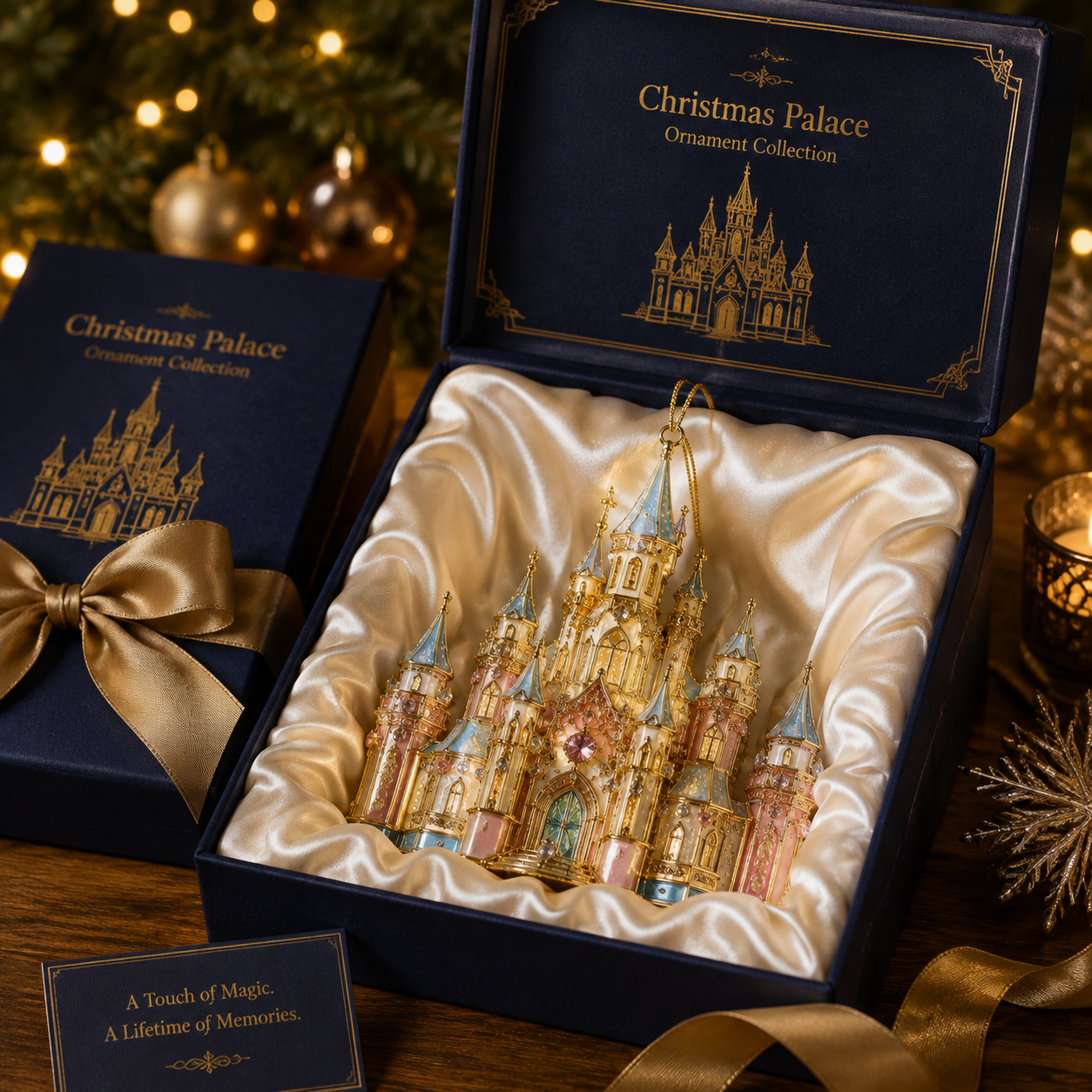 🔥Last 30pcs✨⏰ Limited anniversary edition✨49% OFF!🔥Crystal Castle Christmas Tree Ornament