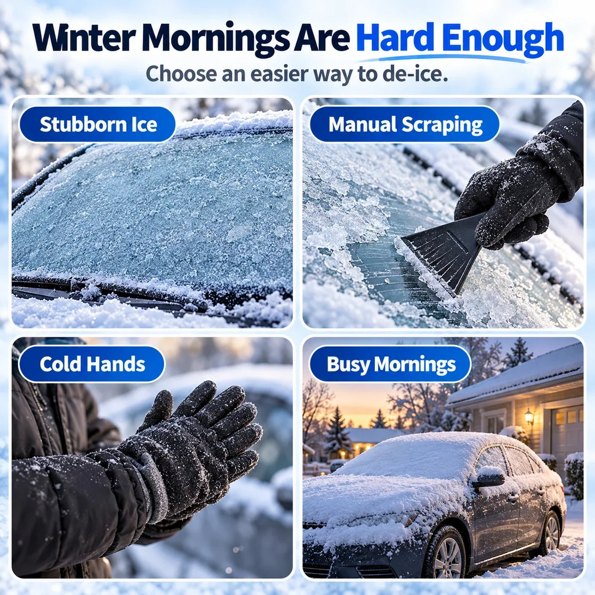 ❄️ Multifunctional Electric Snow & Ice Scraper
