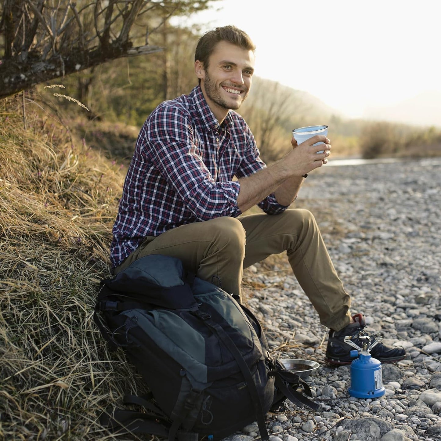 270ML Foldable Silicone Travel Cup - Anti-Slip Anti-Scald Camping Mug