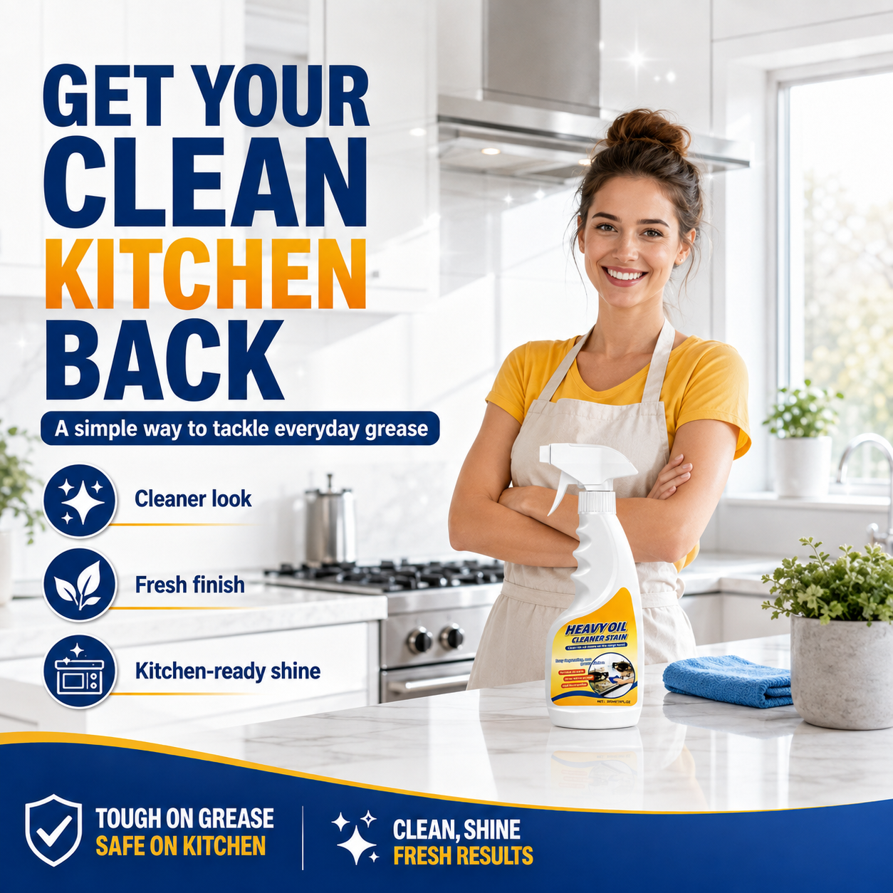 ✨ Spray Away Tough Kitchen Grease🛒
