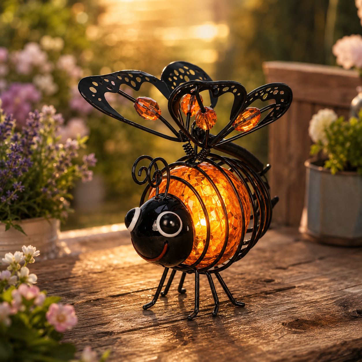 π’π’50% OFF !! β°π Solar Powered Hanging Bee Garden Light