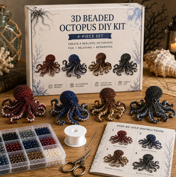 🧵✨ Creative Beaded Mini World 3D DIY Kit Collection