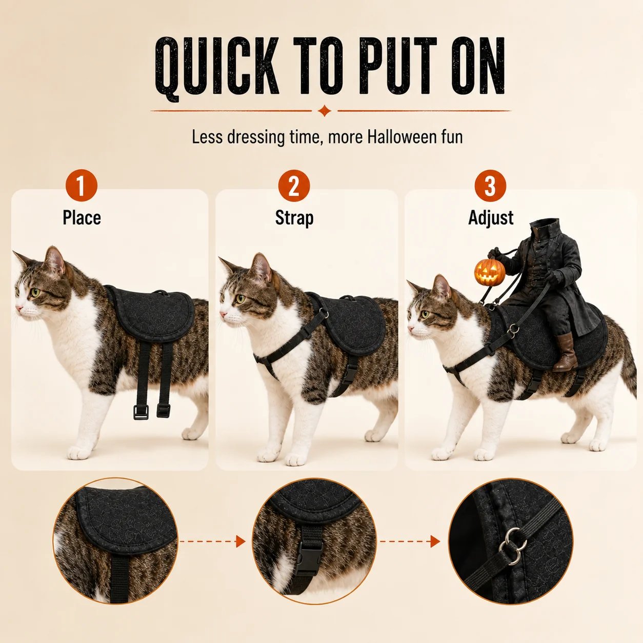 😺The Headless Horseman Rider™ Pet Costume🎃