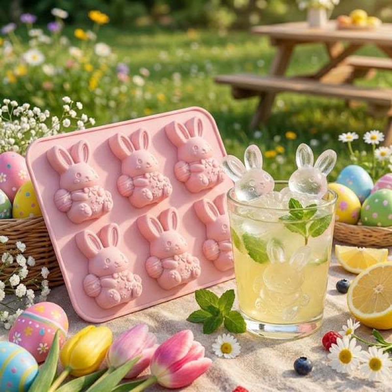 ⏳Last Day Special Price £19.99!!🐮 Mini Highland Cow Ice Cube Mold – Cute 3D Ice for Drinks, Parties & Gifts