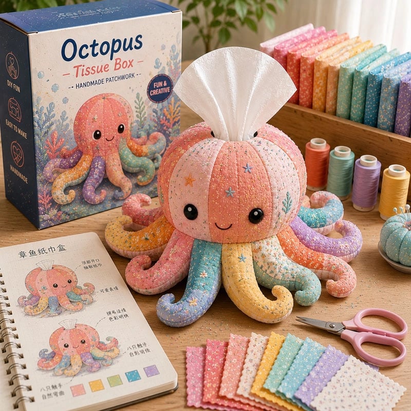 ๐ Crafty Critters DIY Tissue Box Kit โ Fun Animal & Ocean Friends!