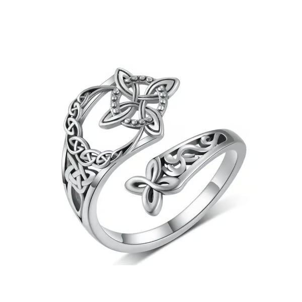 🎁 Celtic Knot Ring - Perfect Gift for Her✨