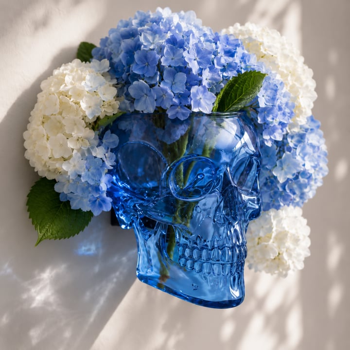Gothic Skull Wall Vase đđ¸ â Hangable & Tabletop Freestanding