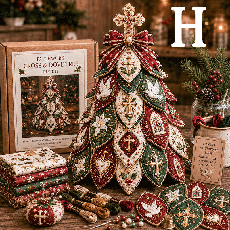 š„49% Off Last Day - BUY 3 GET 1 FREEāļø Religious-Themed Beaded & Quilted Christmas Tree DIY Kit