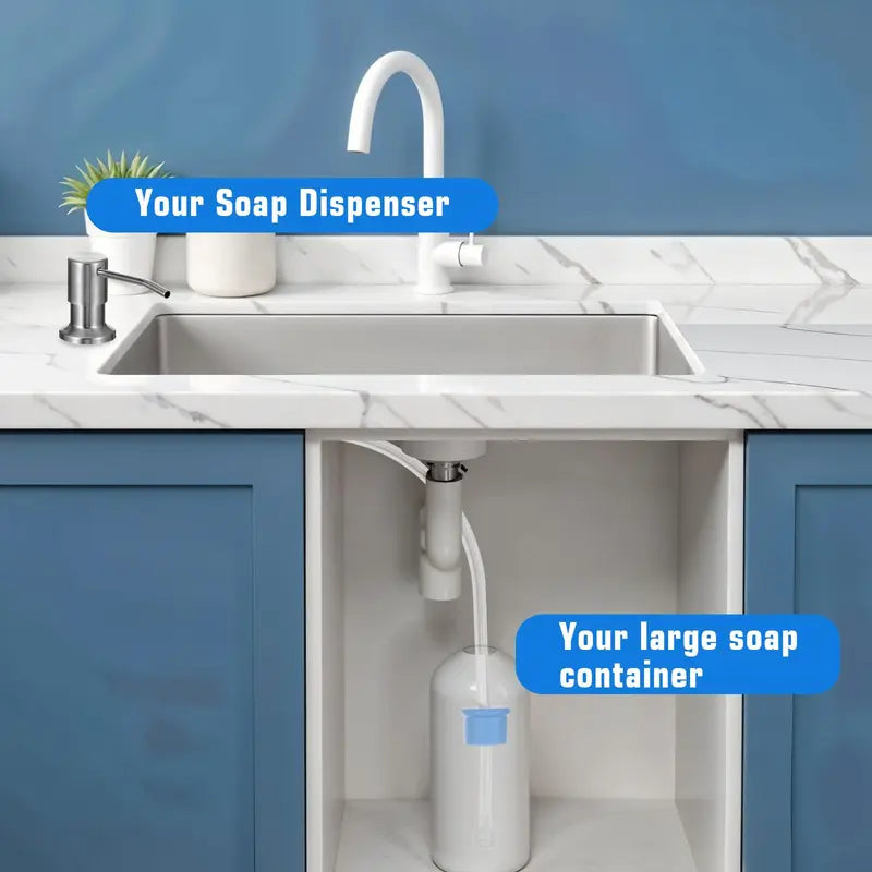 🔥 FLASH SALE: 46% OFF - 💦Dish Soap Dispenser for Kitchen Sink