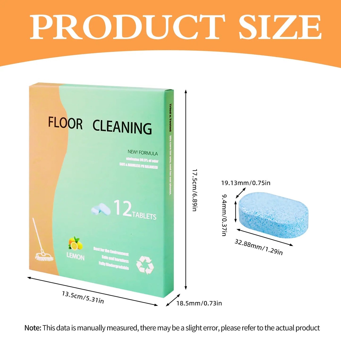 Premium Lemon Floor Cleaning Tablets