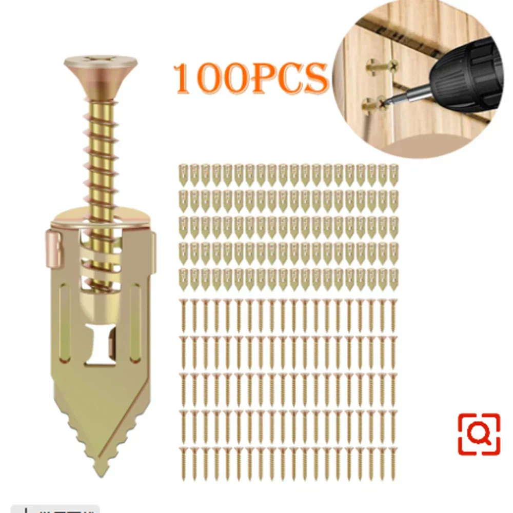 đ„LAST DAY SALE-80% OFFđ„-100PCS/200PCS Self-Drilling Drywall Anchors Kit No Drill Needed Easy Hang