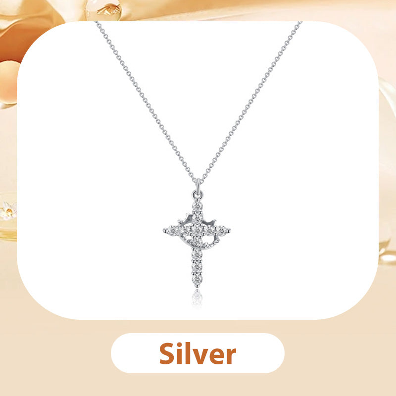 ✨LAST DAY 70% off✨The Forever Cross & Crown Necklace👑