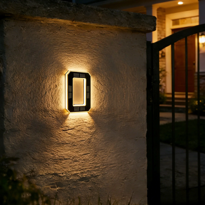 Solar Lighted House Numbers 9 Inch Waterproof LED Address Signs for Outside Modern House Numbers