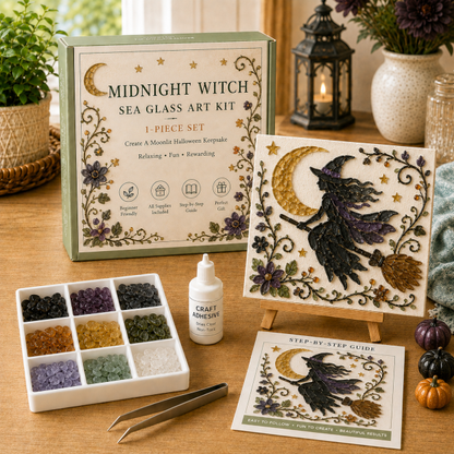 💥 Last Day 49% OFF – 🎃Halloween Sea Glass Art Kit