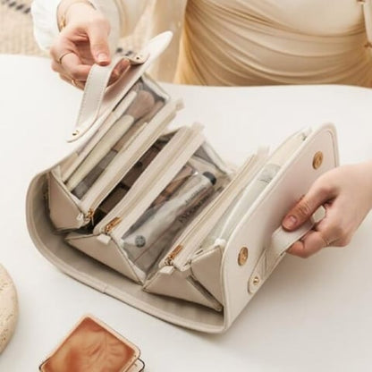 Leather Waterproof Cosmetic Bag