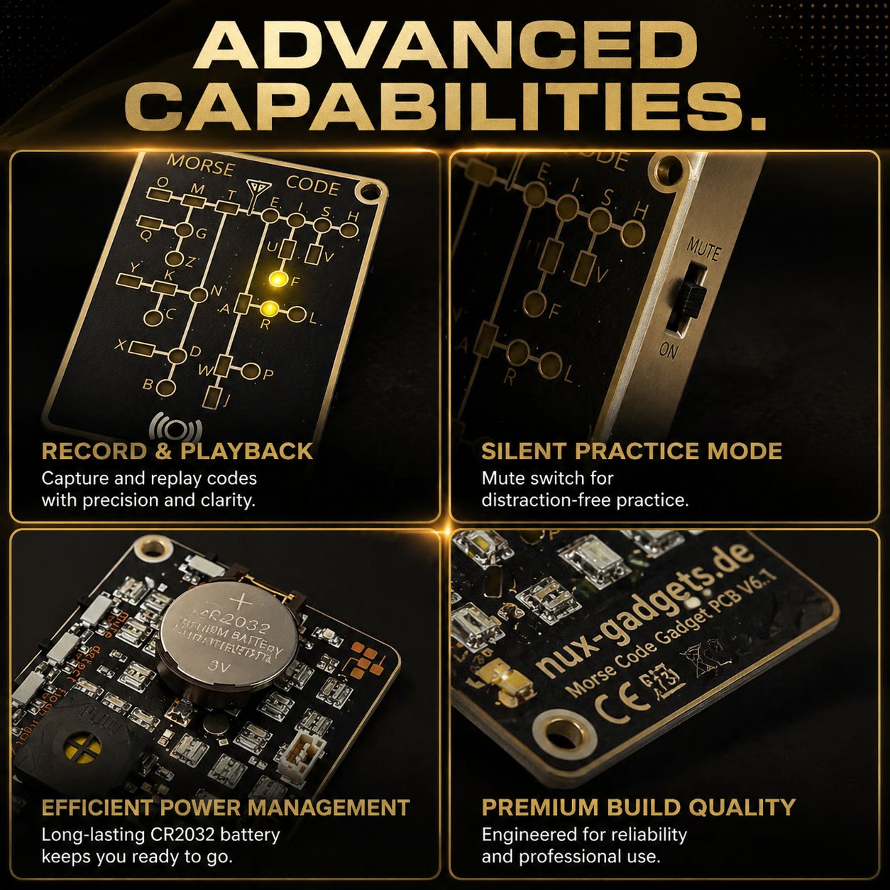 🎁Last Day 50% OFF -📟 Morse Code Trainer Card Pro (LED Edition)