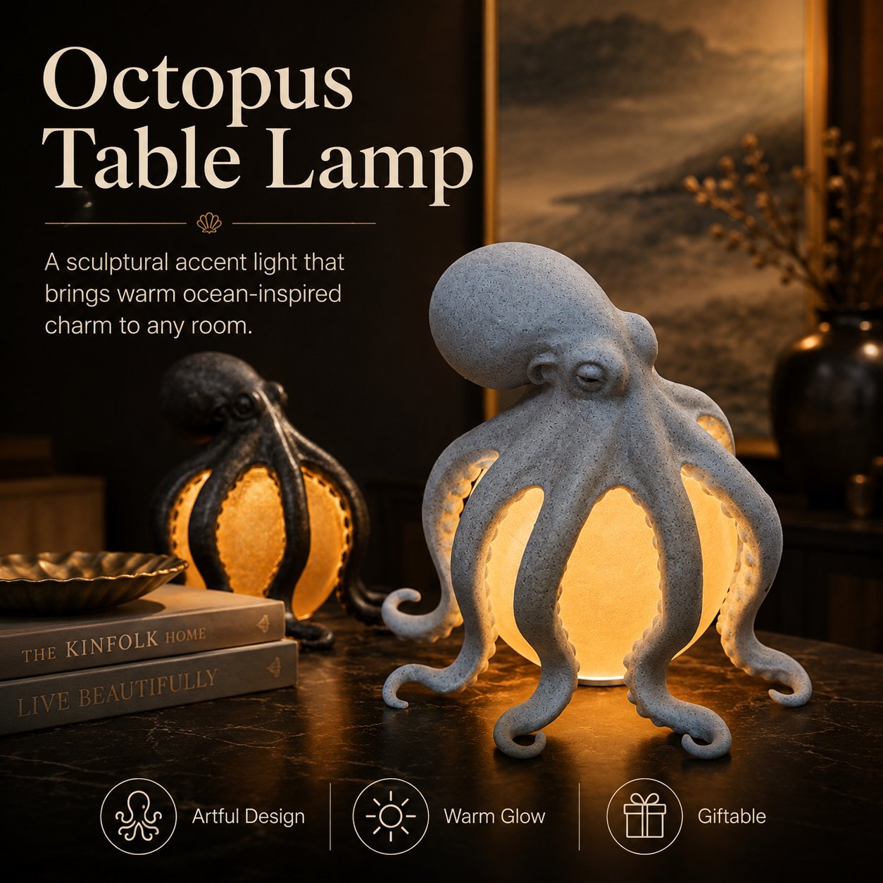 Last Day 49 % OFF✨Sculptural Ocean-Inspired Accent Light
