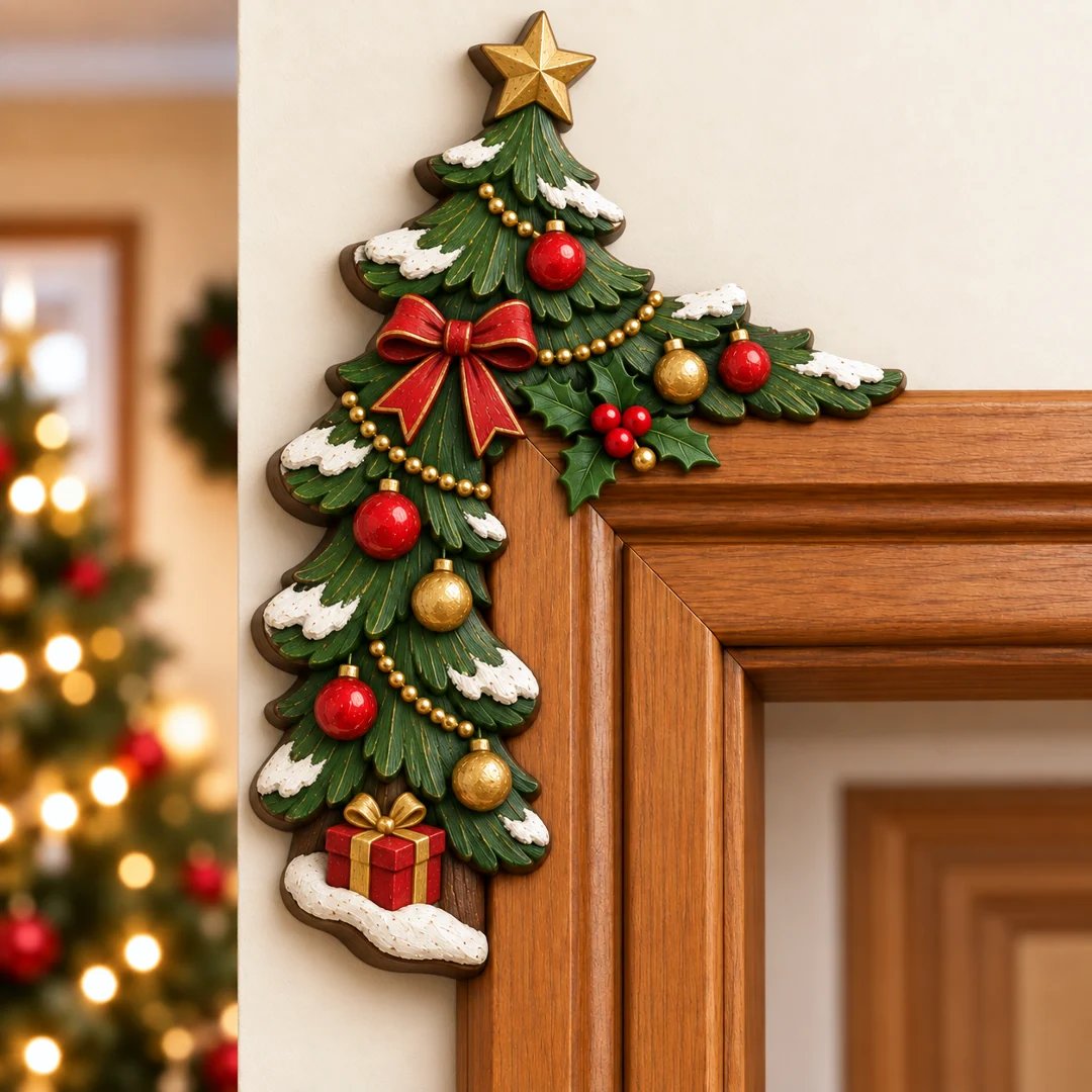🎅 49% OFF | Christmas Door Frame Corner Decor – A Fun Holiday Surprise 🎄