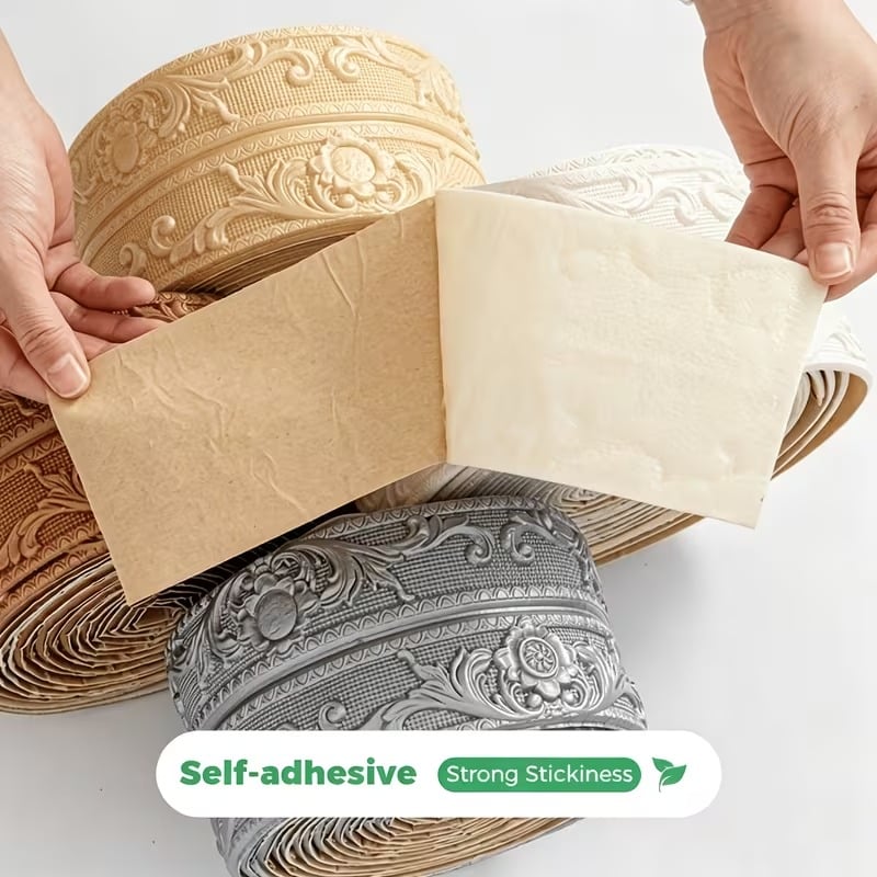 ✨Last Day 50% OFF✨4 Rolls Self-Adhesive Skirting Boards - 90 in Flexible Decorations