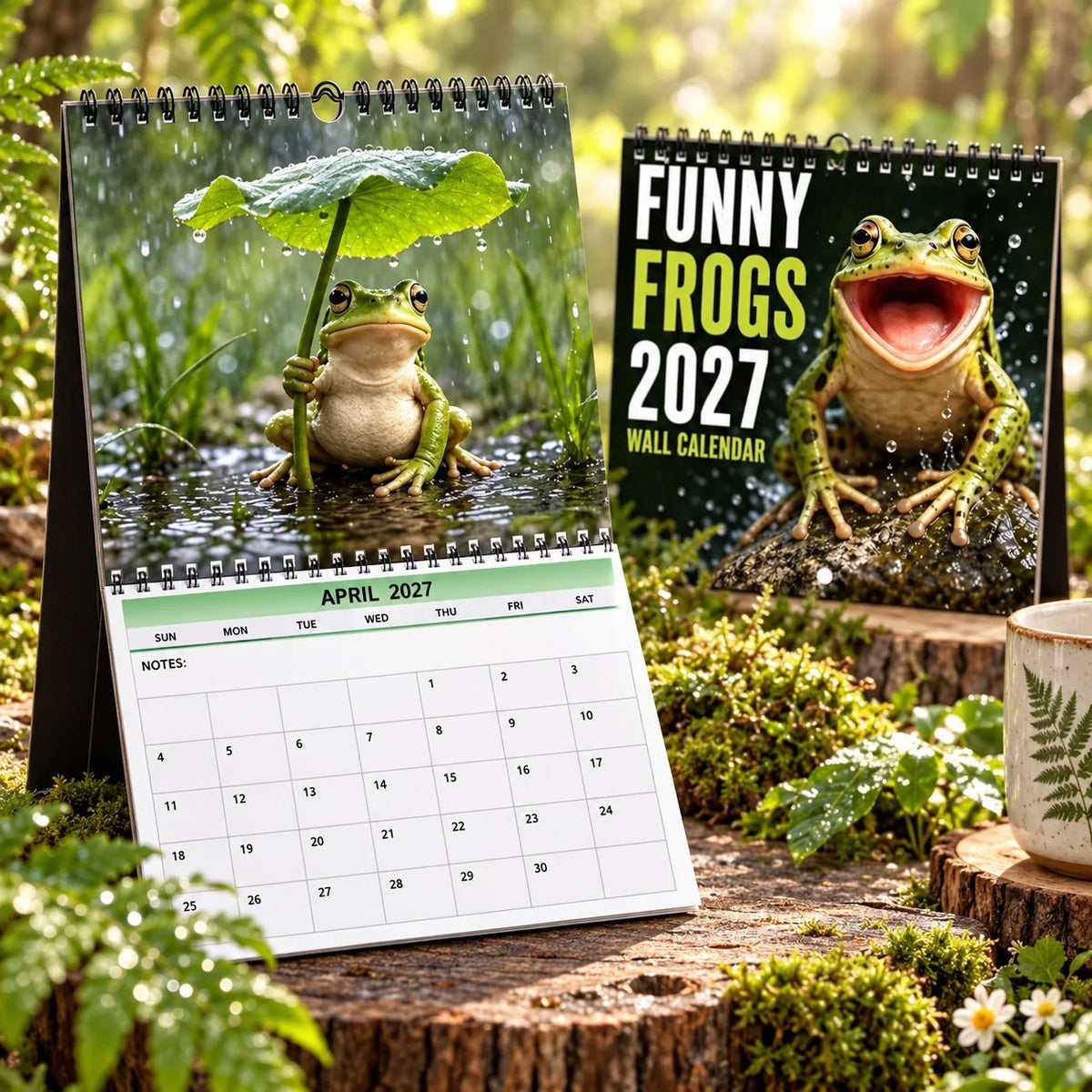 🔥HOT SALE🔥🐸 2027 Funny Frog Calendar – Perfect for Frog Lovers 📅 🍀