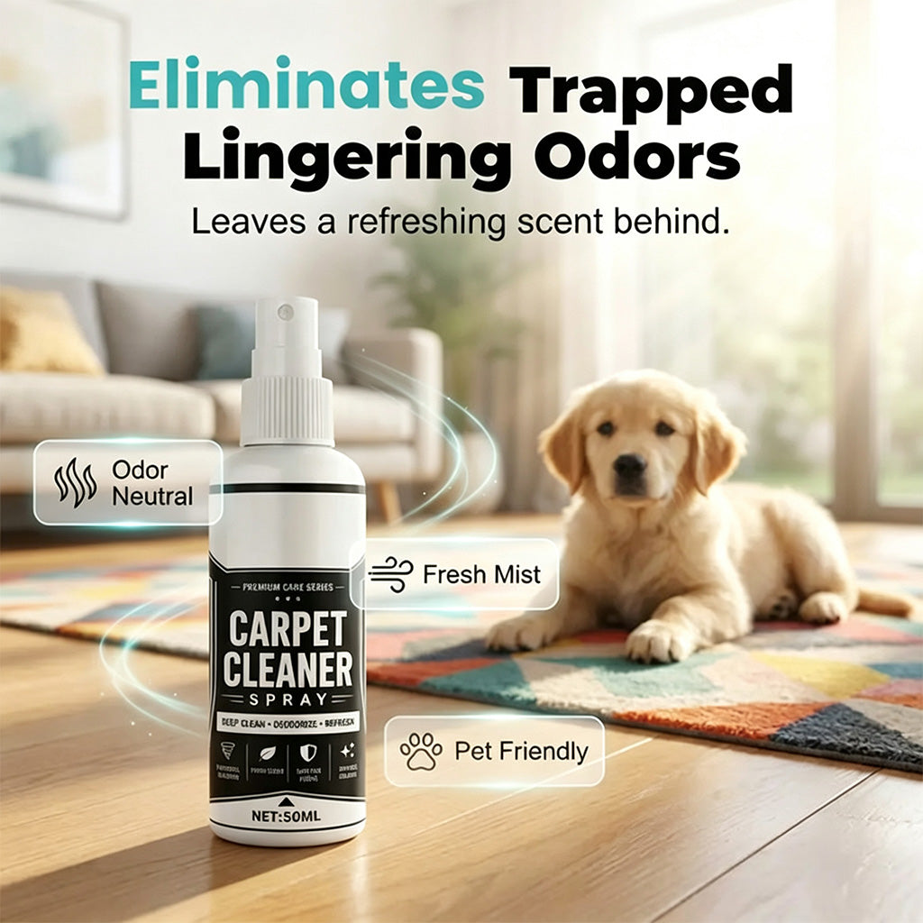 🧴🧽 Deep Cleaning Carpet Spray – Easily Lift Stains & Refresh Carpets! ✨🍀