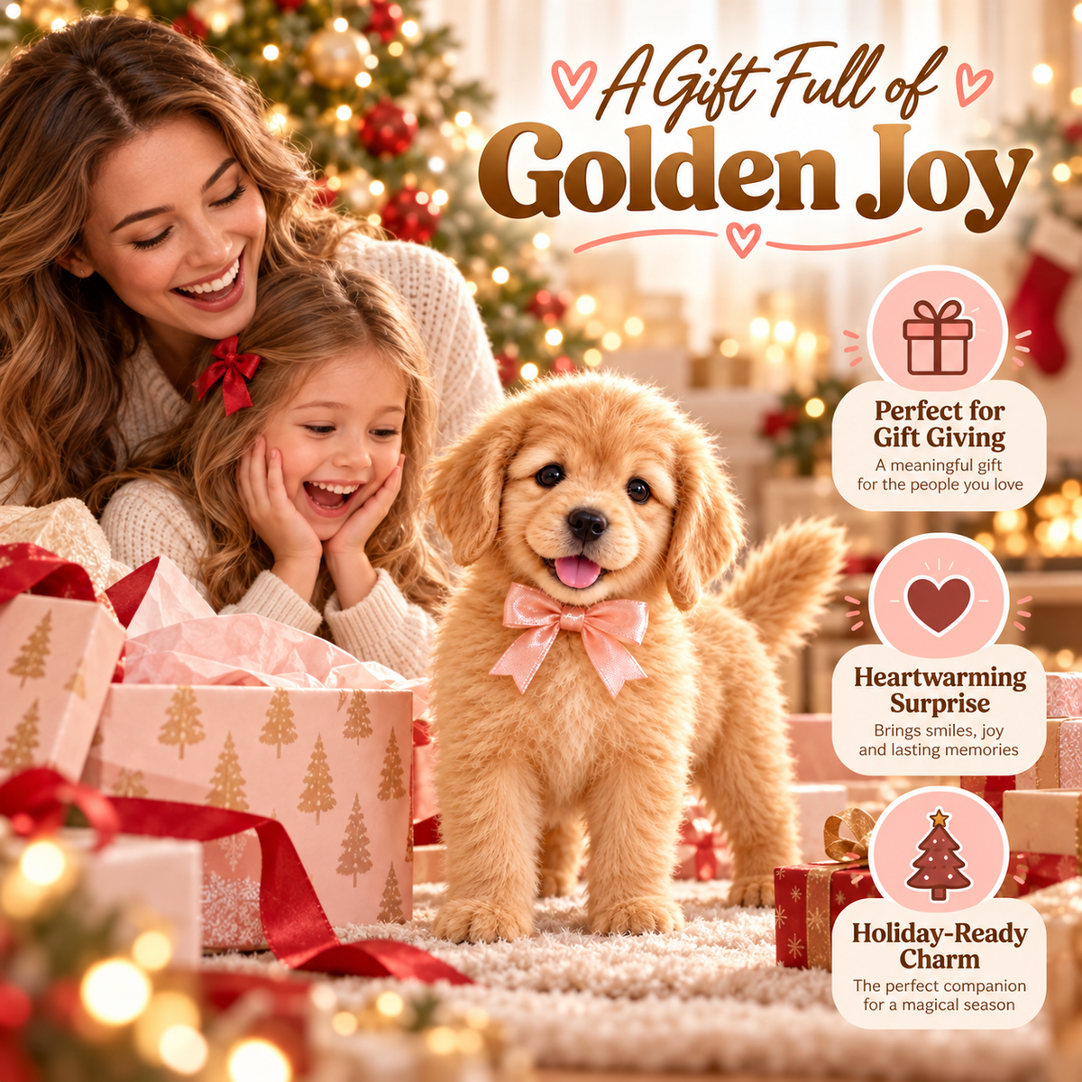 🎄49% OFF🐕🐾 Golden Buddy™ Realistic Robot Golden Retriever Puppy