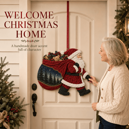 🧵 Christmas Fabric Art Door Hanging Craft Kit - Limited Time 50% OFF