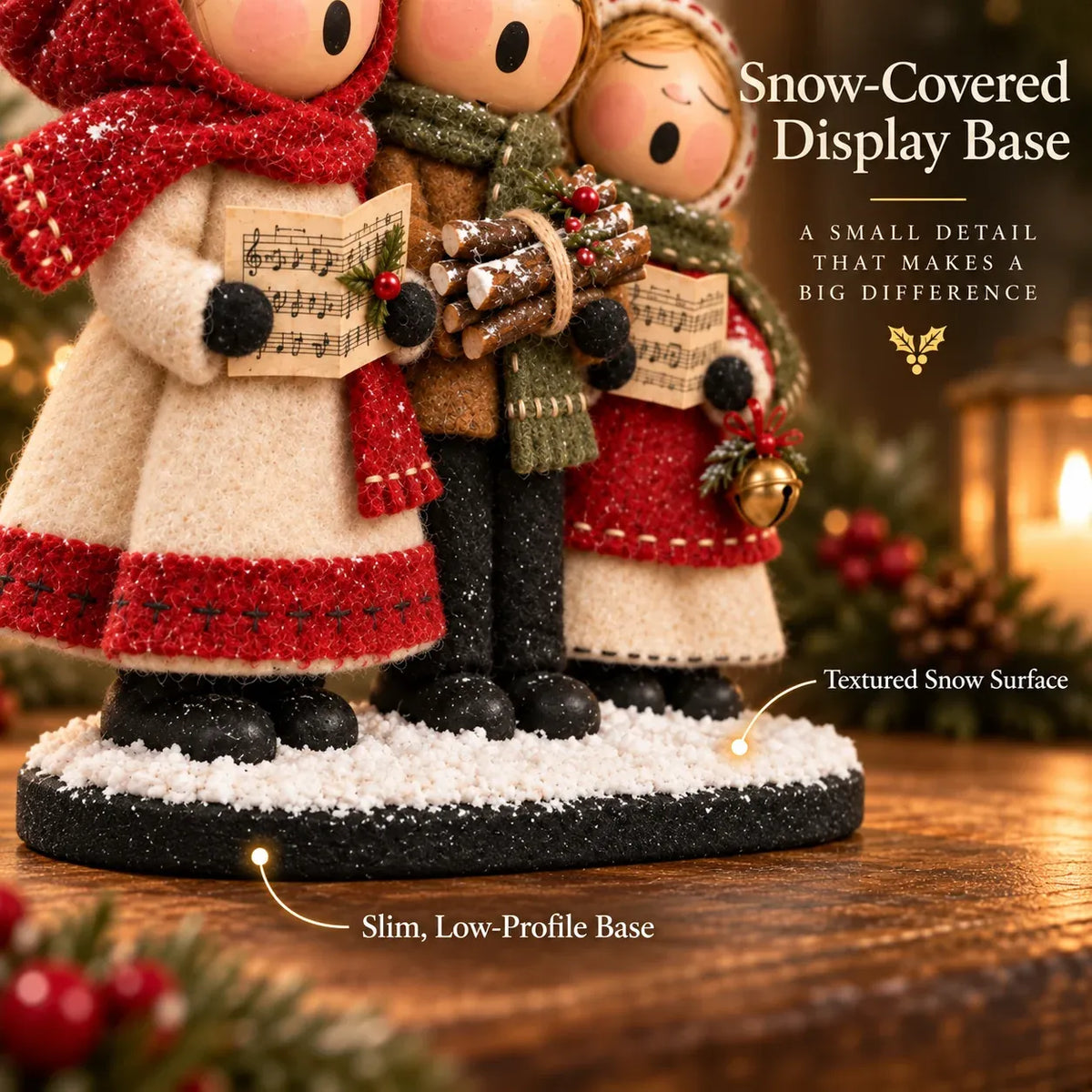 🔥LAST DAY 50% OFF - Vintage Christmas Carolers Figurine – Cozy Farmhouse Holiday Tabletop Decor