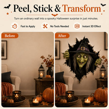 🔥Last Day 50% OFF-Halloween Break-In 3D Wall Decals