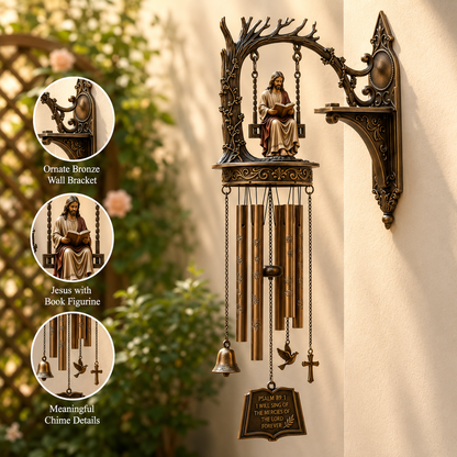 Jesus Reading Wall-Mounted Wind Chime