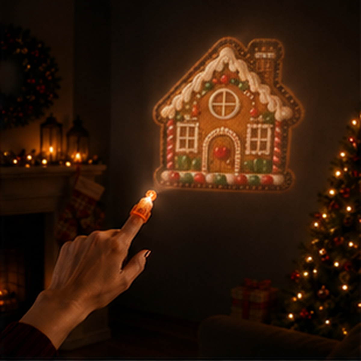 Christmas Finger Projector Lights – Mini Pattern Projector